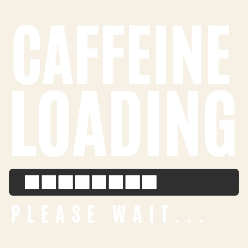 Koffein laden Bitte warten