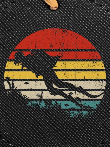 Silhouette rétro Sunset Surf