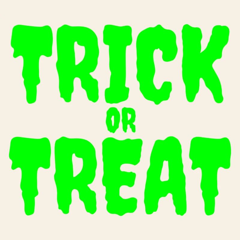 Im Dunkeln leuchtendes Süßes-oder-Saures-Design