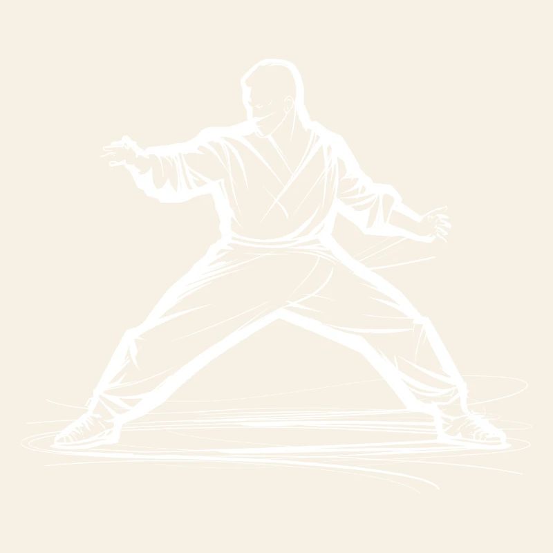 Karateka Zeichnung