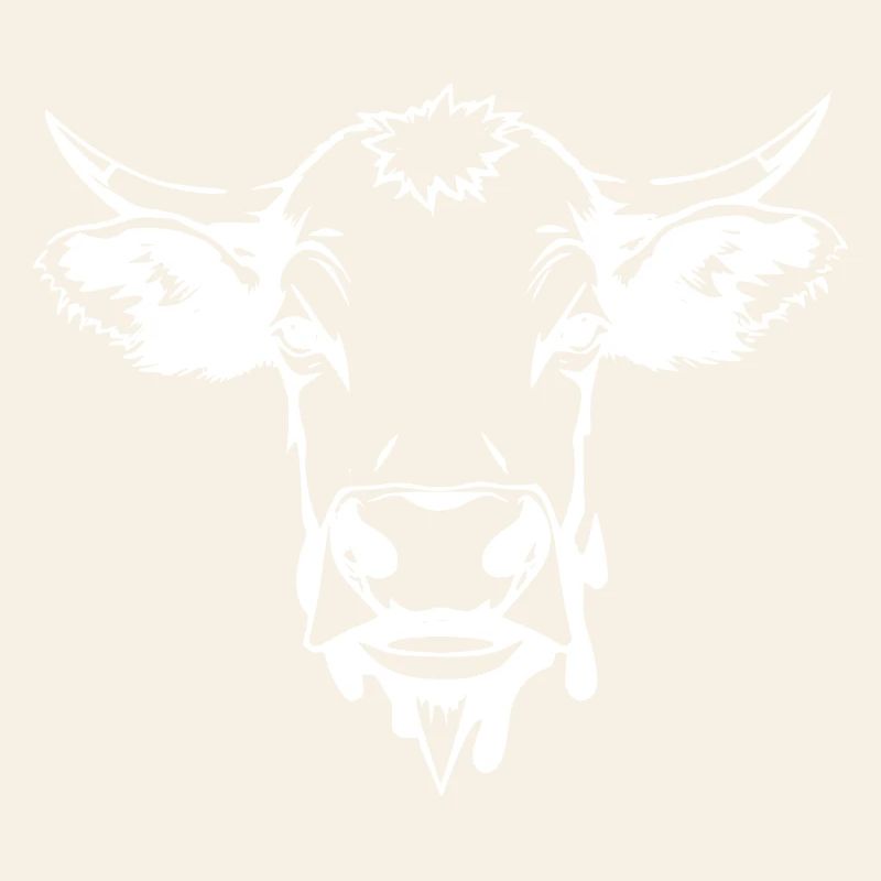 Vache Vache Blanche Blanche Cadeau Fermier