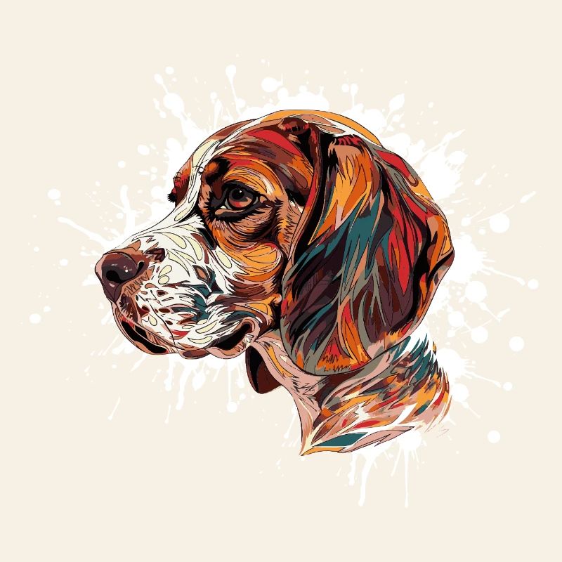 Explosion de couleurs Beagle