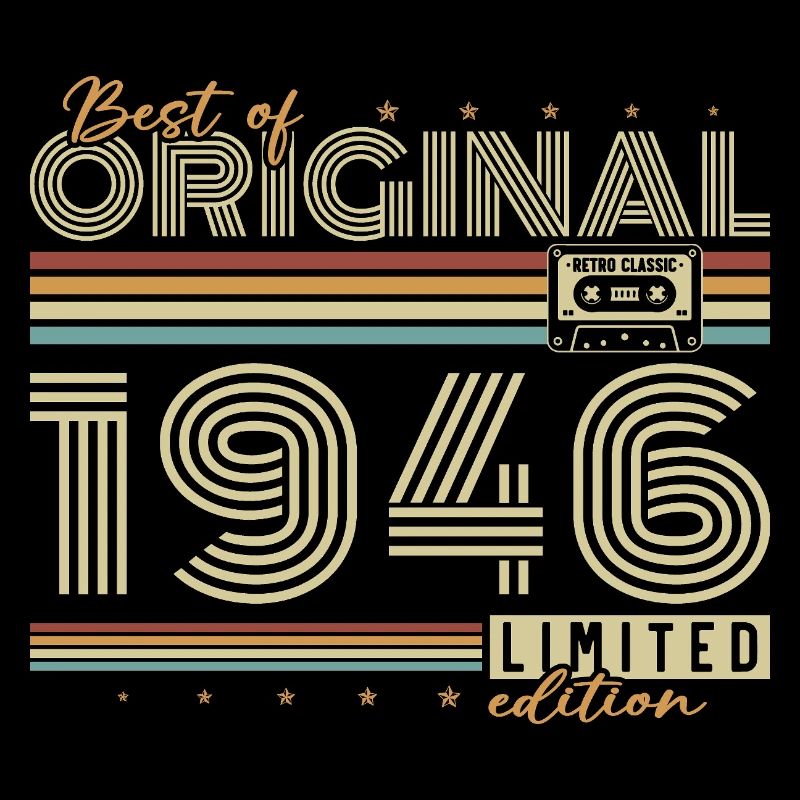 1946 Vintage Retro Geburtstagsgeschenk