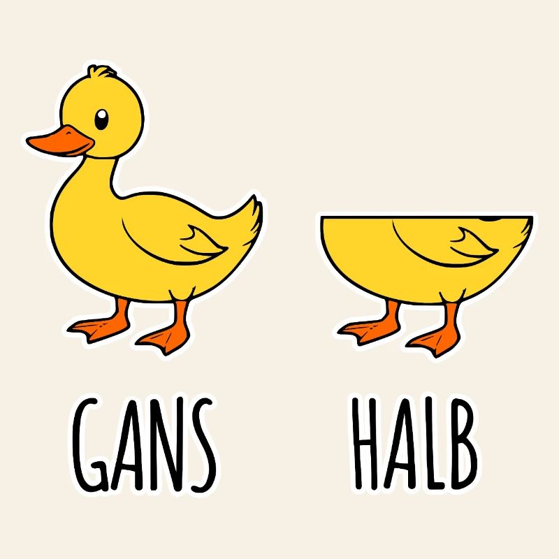 Goose - Half - Whole Goose Half Goose Flat Joke HAHA