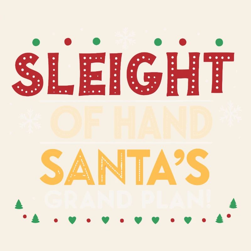 Weihnachtsmann-Handplan groß