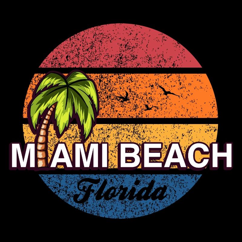 Coucher de soleil à Miami Beach en Floride