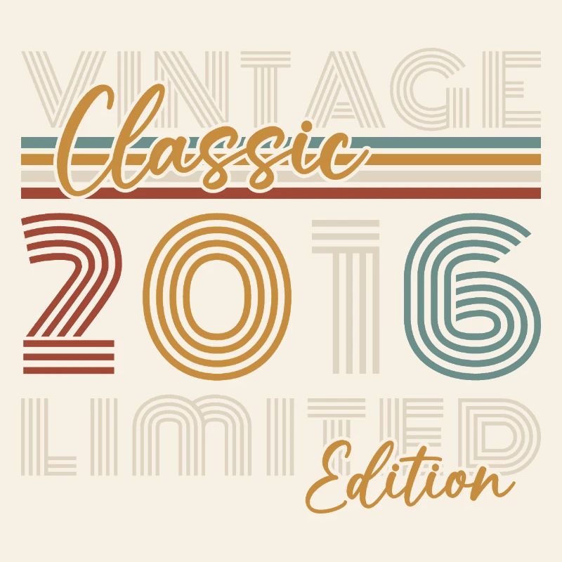 2016 Vintage Retro Geburtstagsgeschenk