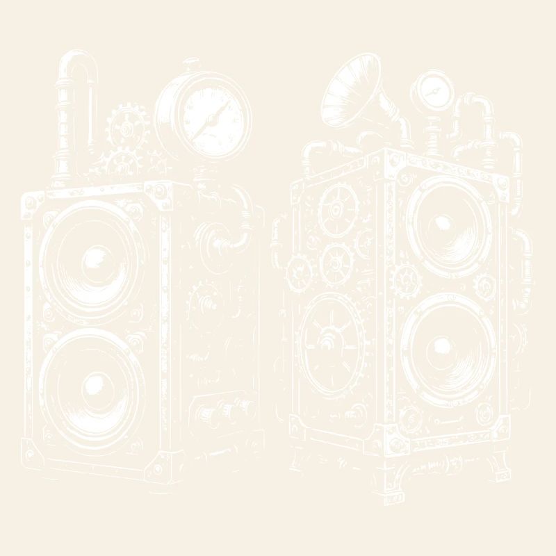 Steampunk Gear Speakers