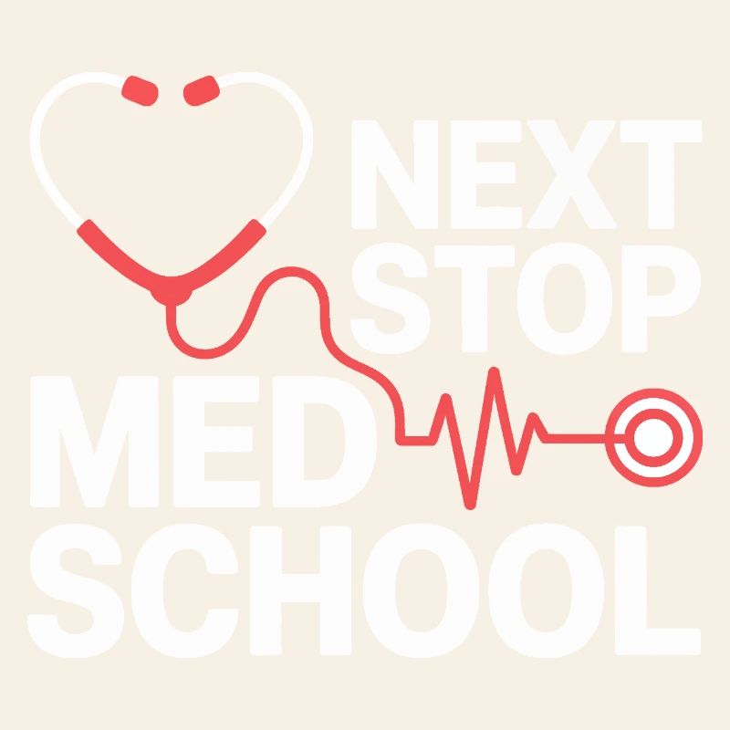 Med School Stethoscope Herz Tee