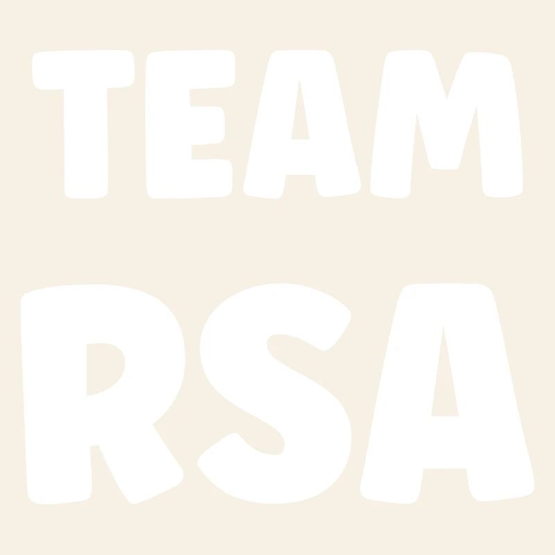 Team RSA Block Black White