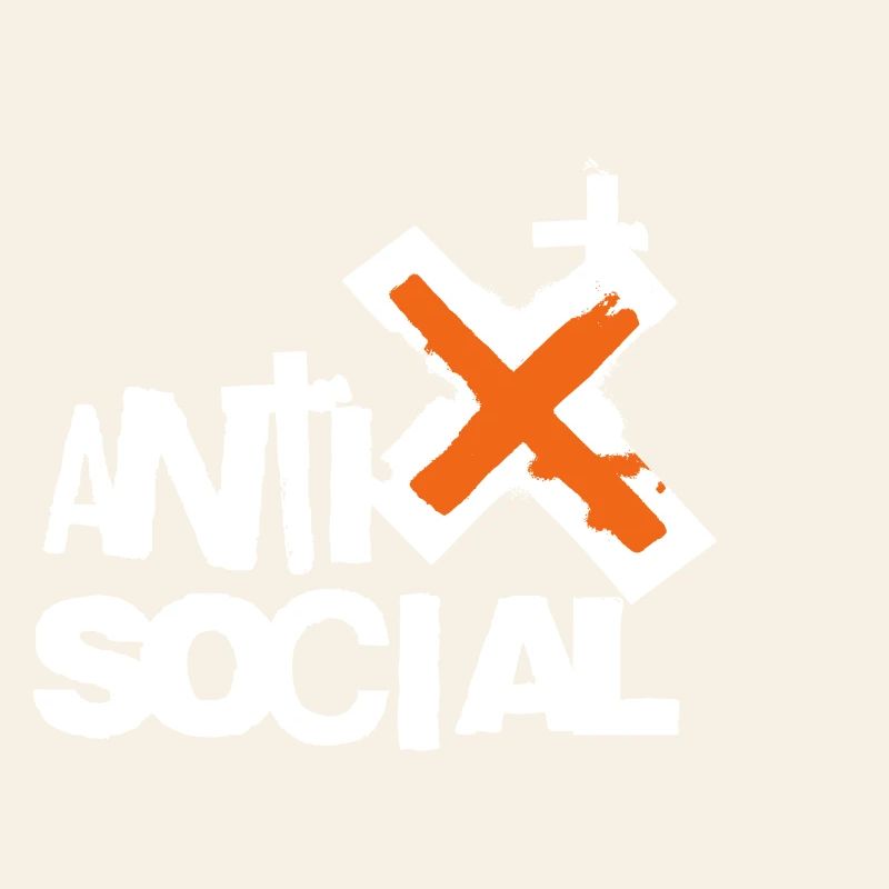 Logo d’art de rue antisocial