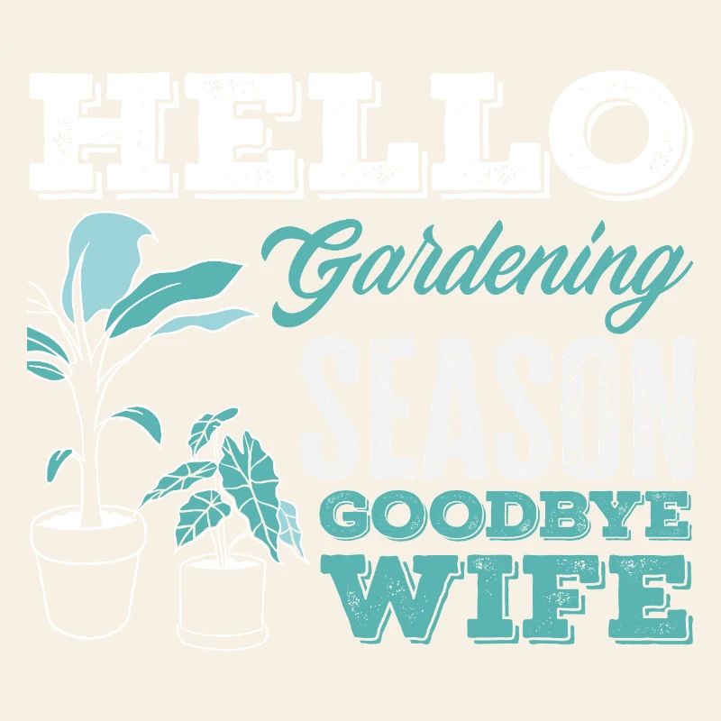 Gartensaison Auf Wiedersehen Ehefrau