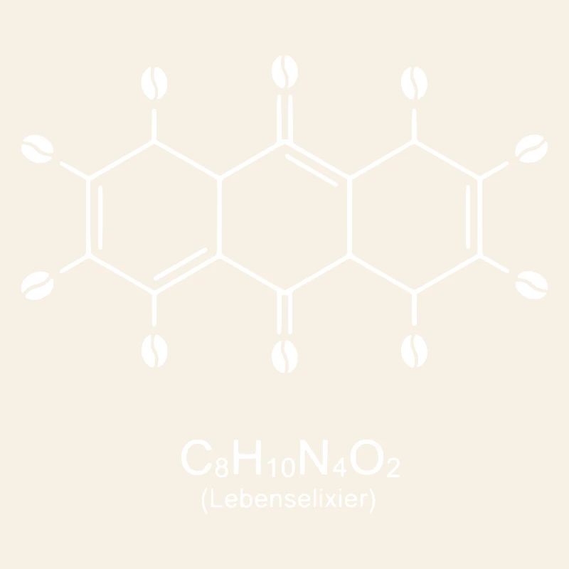 Caffeine Molecule Art Print