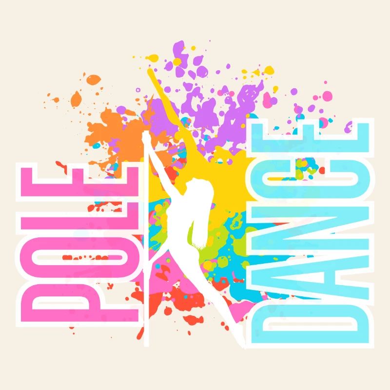 Pole Dance Splash Neon Colors