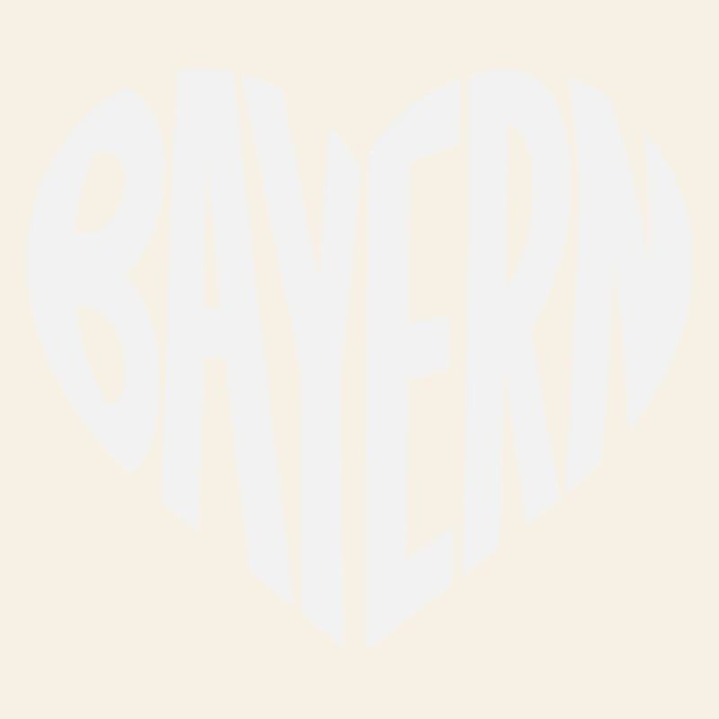 Bayern Herz Typografie