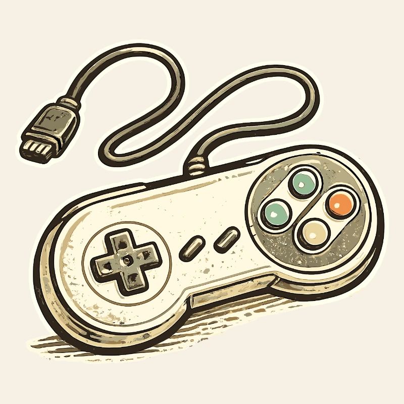 Retro Game Controller Graphics