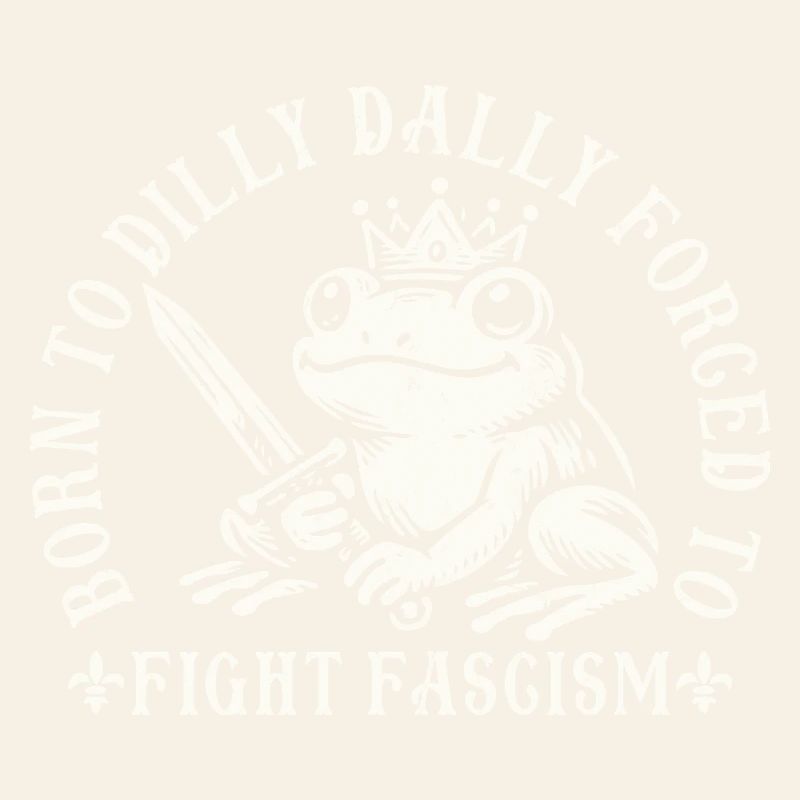 Drôle de design de grenouille Antifa Born To Dilly Dlutter