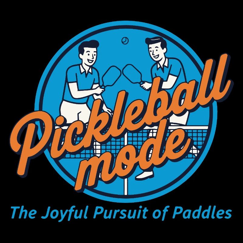 Pickleball Mode Funny Player Paddle Balls Net
