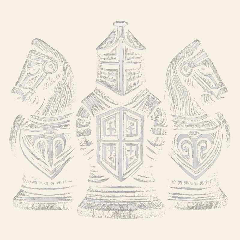 Chess Knight Medieval Figures for Men