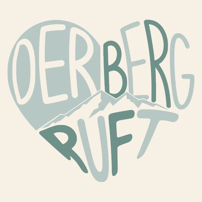 Der Berg ruft Herzdesign