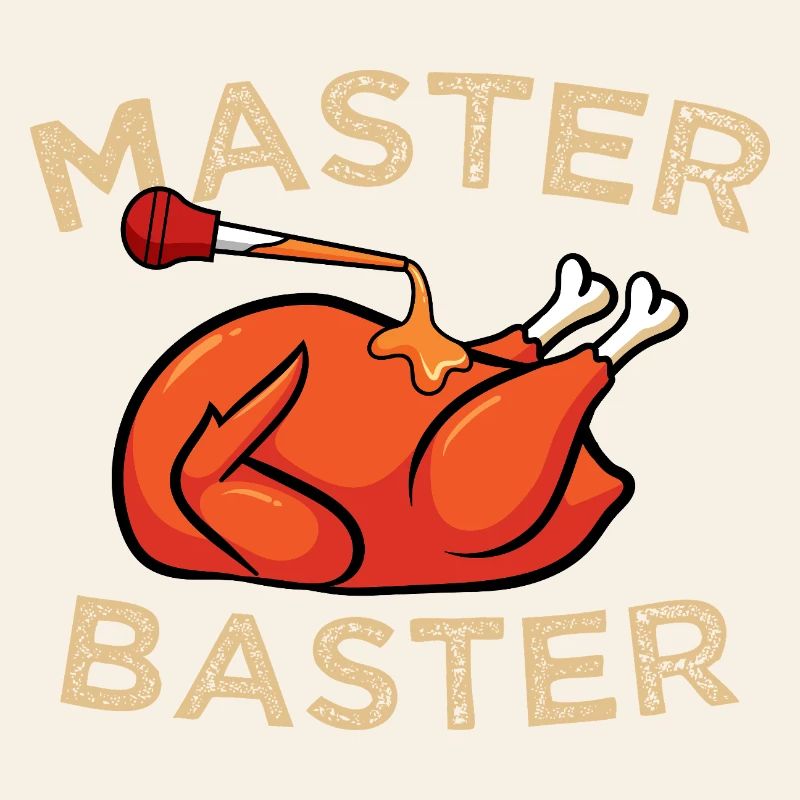 Master Baster Graphique drôle de cuisine BBQ Dinde