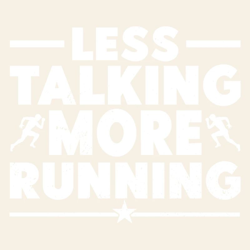 Marathon Runner Less Talking More Running Gift