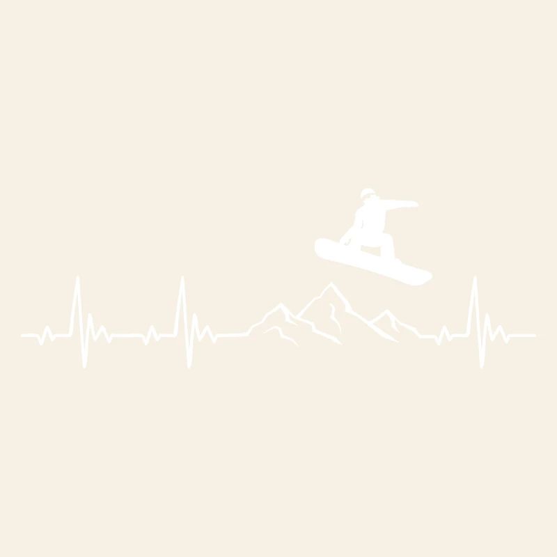 Snowboard Heartbeat Snowboarder frequency pulse
