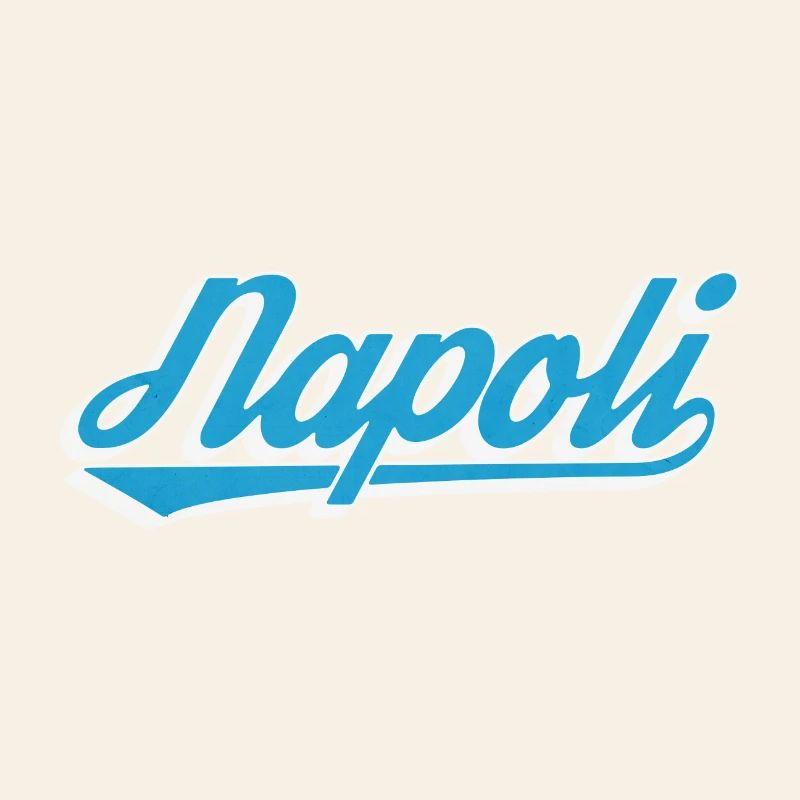 Napoli Retro Script Blau