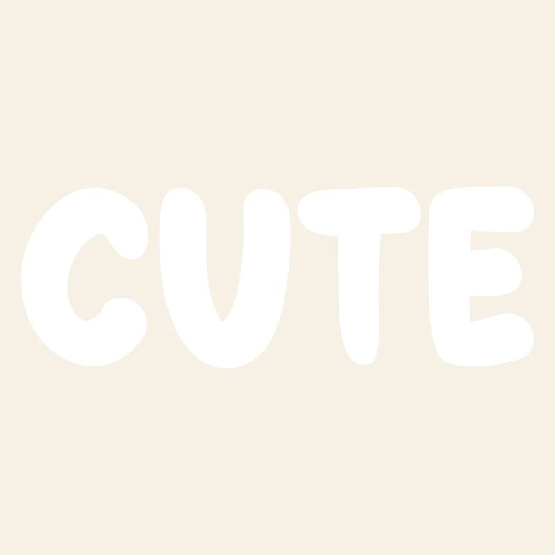 cute title with puffy Font