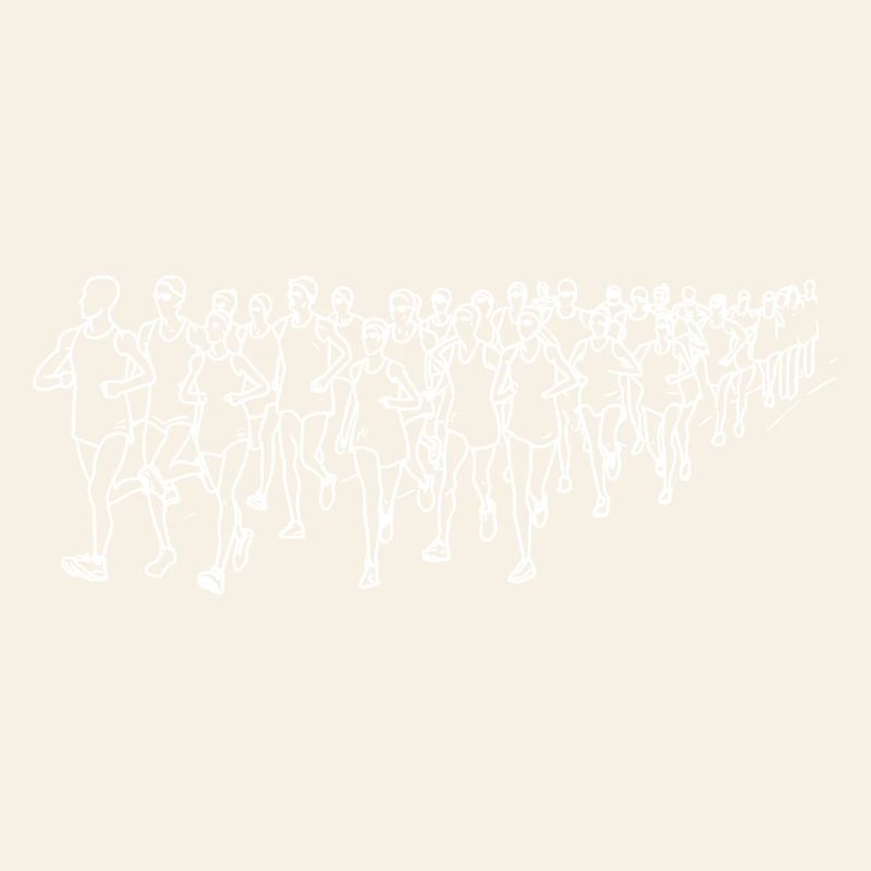 Runner Line Drawing