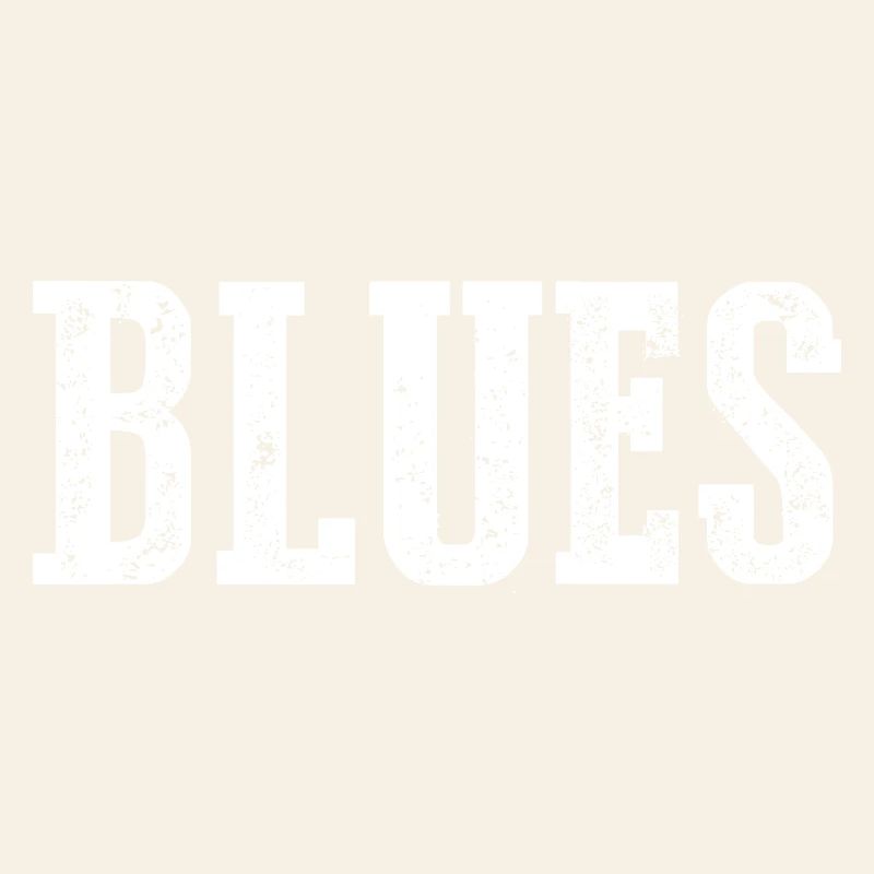 Vintage Blues Typography Design