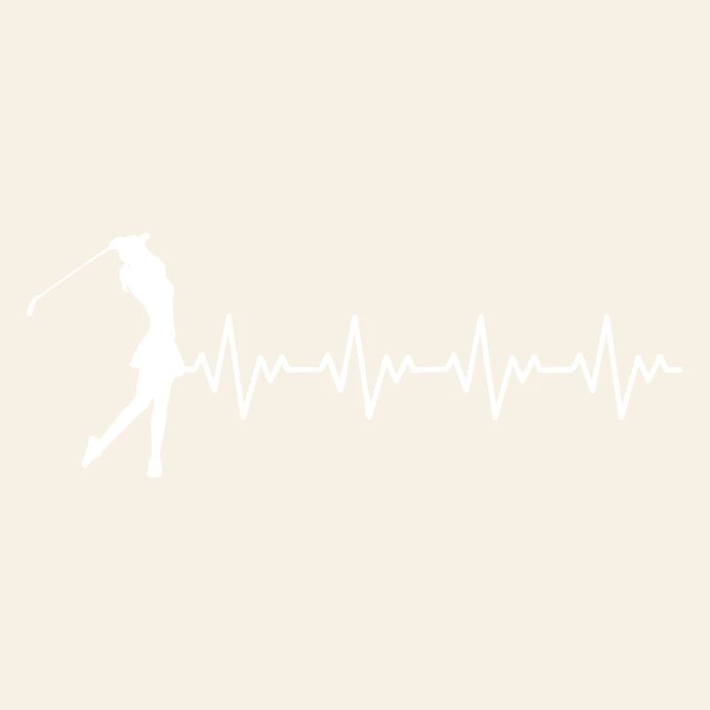 Golfeuse Golfeuse Coup de golf ECG Battement de cœur