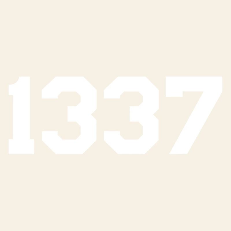 1337 – White Text Design