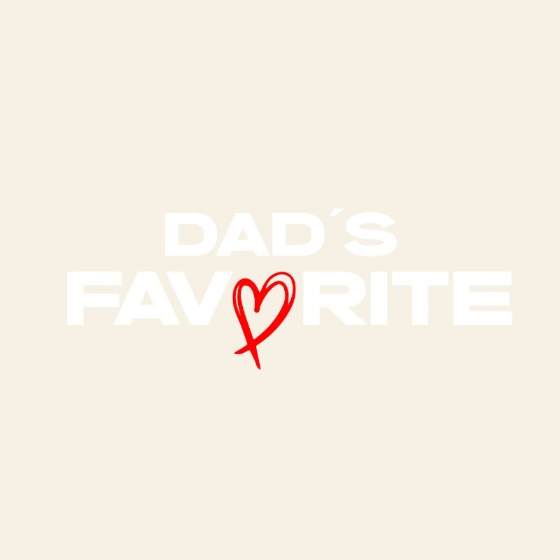 Dads Lieblings Herz Logo
