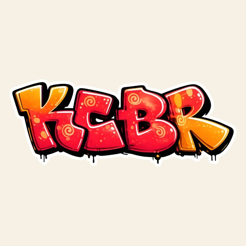 Conception de graffiti Burst KCBR