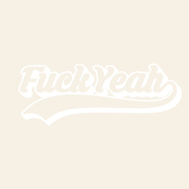 Retro-Stil 'Fuck yes'-Skript