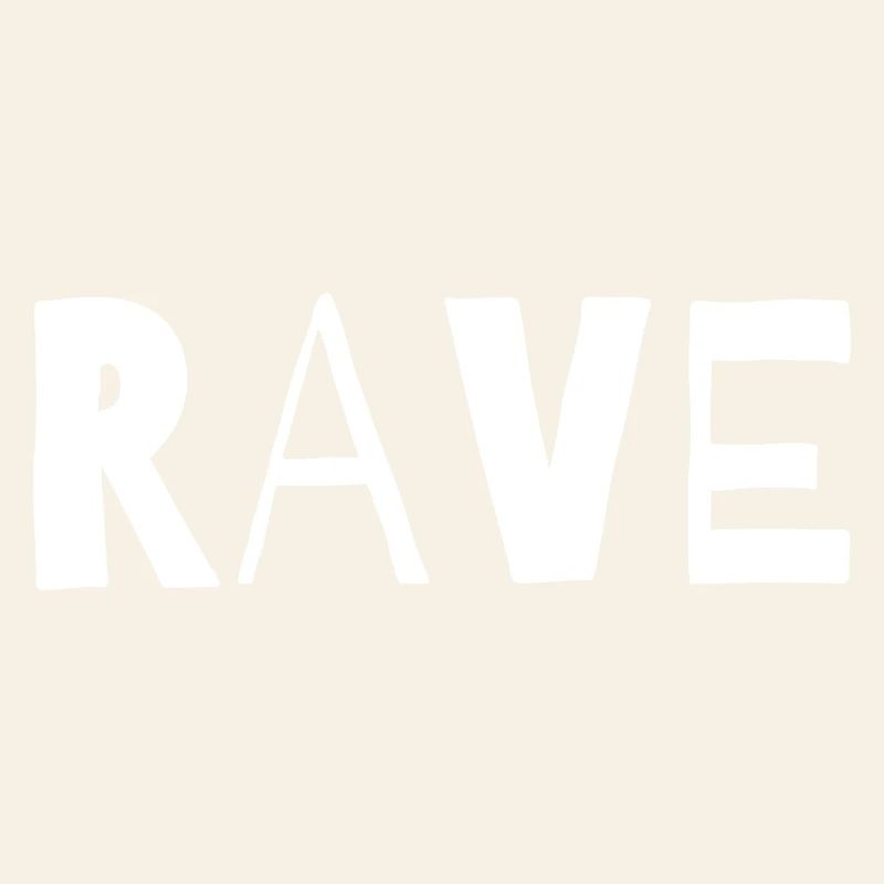 Conception typographique de musique rave
