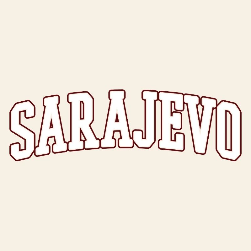 Lettres en gras de Sarajevo