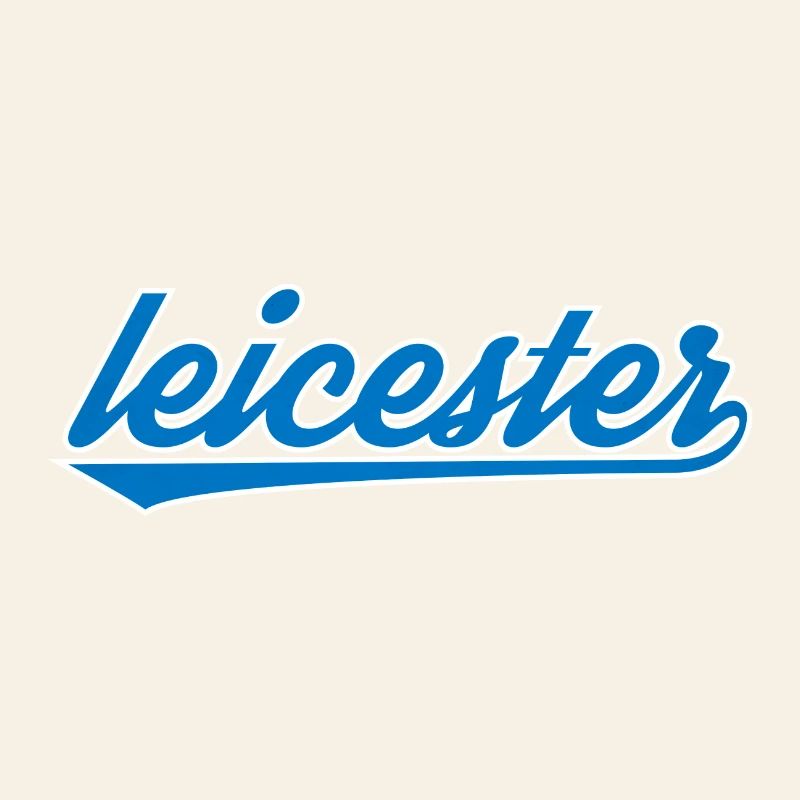 Leicester Blue Script Design