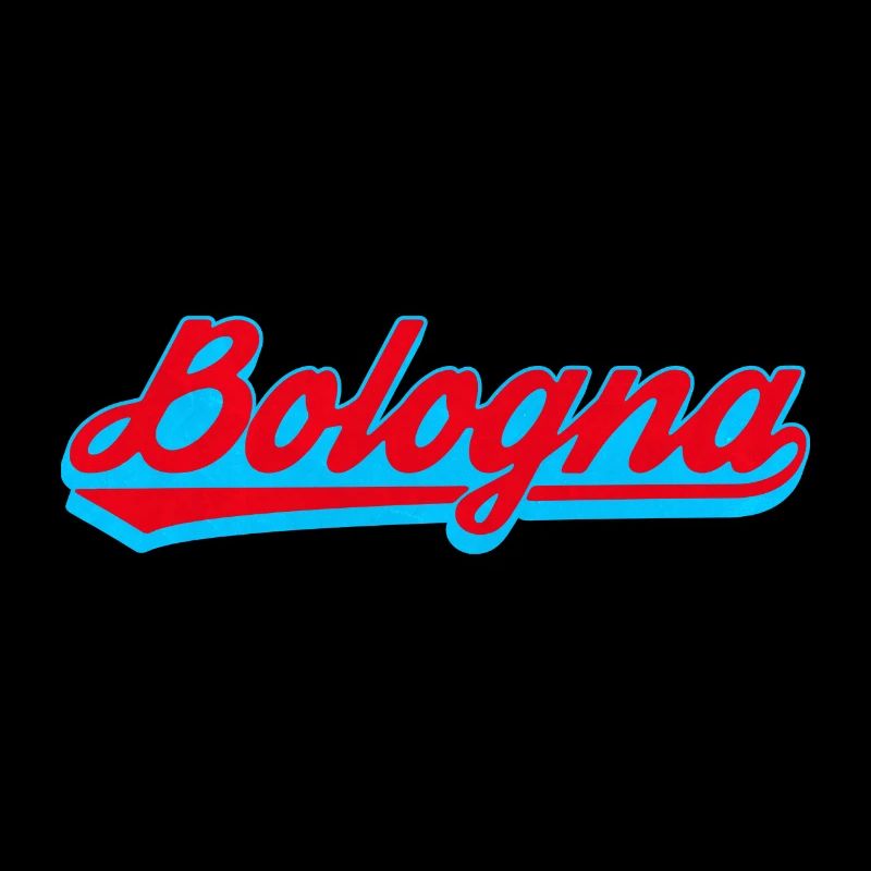 Bologna Neon Script Logo