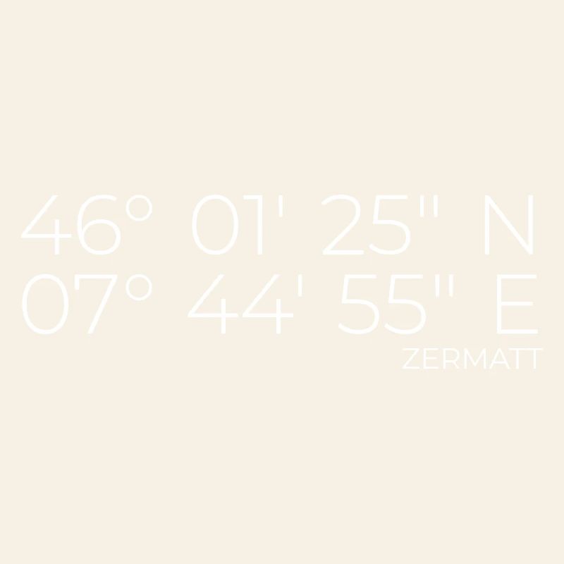 Coordinates Zermatt