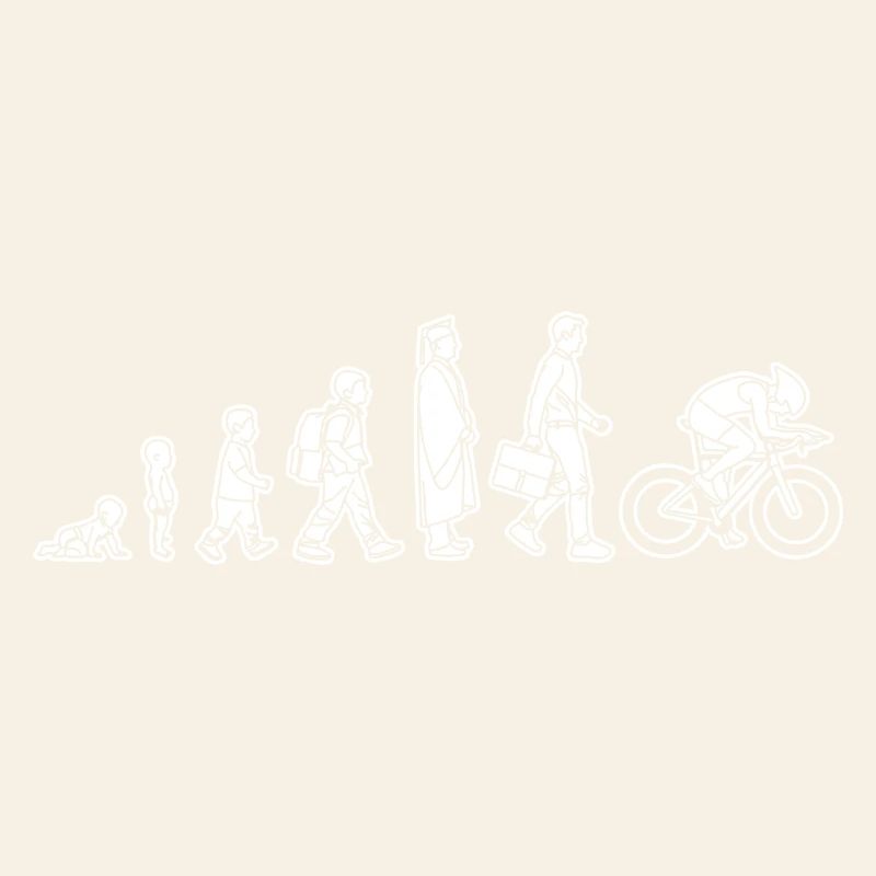 Evolution eines Radfahrers