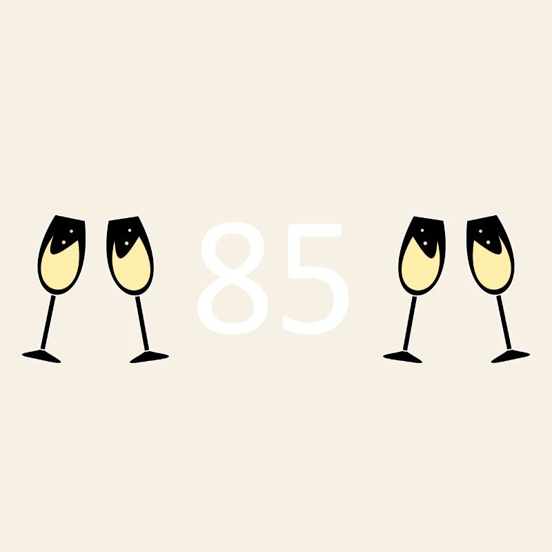 85e anniversaire 85 ans 85 Numéro 85 Blanc