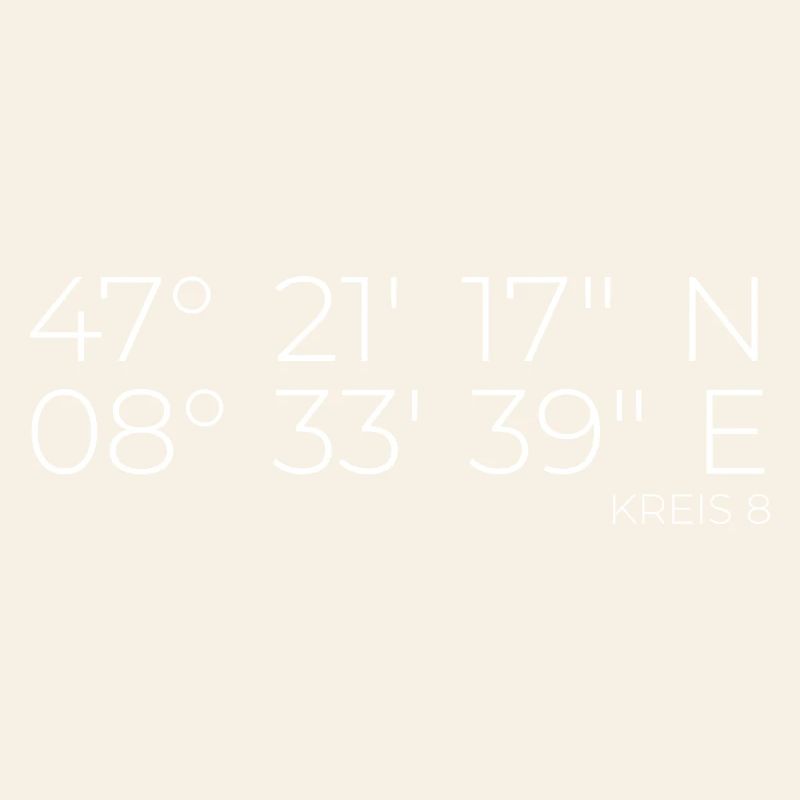 Coordinates District 8 Zurich