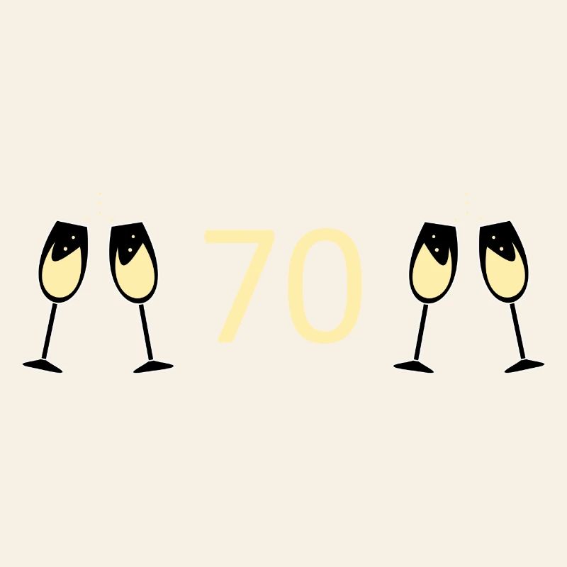 70e anniversaire 70e anniversaire 70 numéro 70 blanc