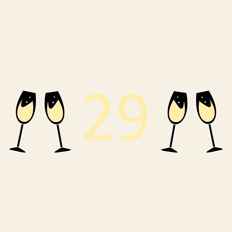 29e anniversaire 29 ans Anniversaire 29 ans Numéro 29