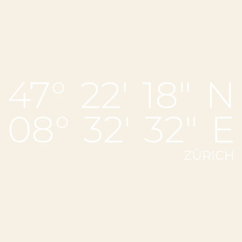 Coordonnées Zurich