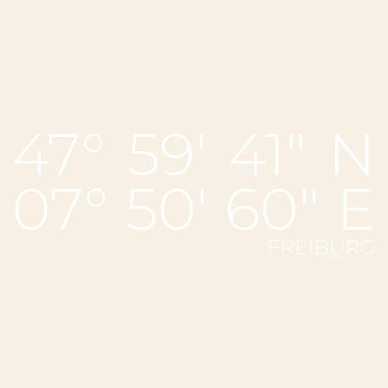 coordinates Freiburg im Breisgau