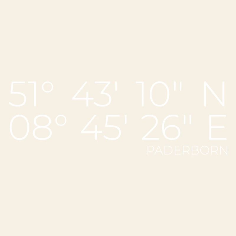 Coordonnées Paderborn
