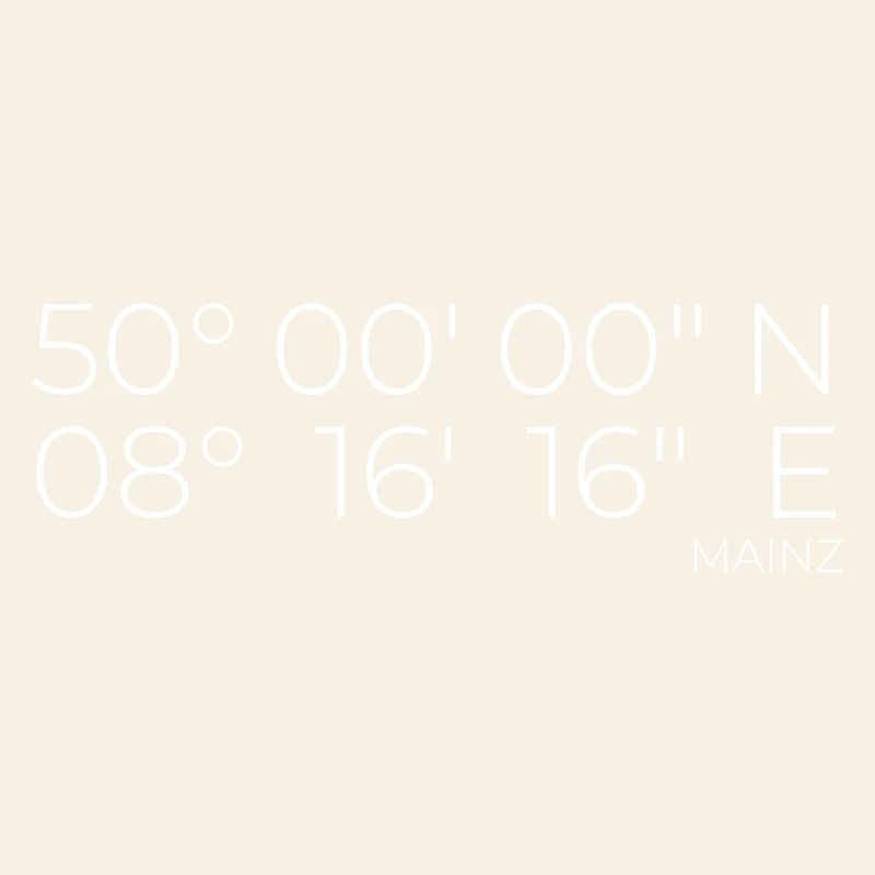 Coordinates Mainz